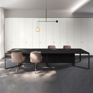 Stół konferencyjny prostokątny z top access I Meet 