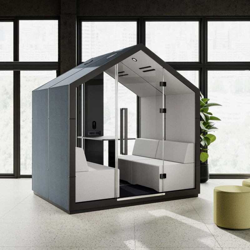Budka akustyczna 4-osobowa Treehouse TH 4 w biurze