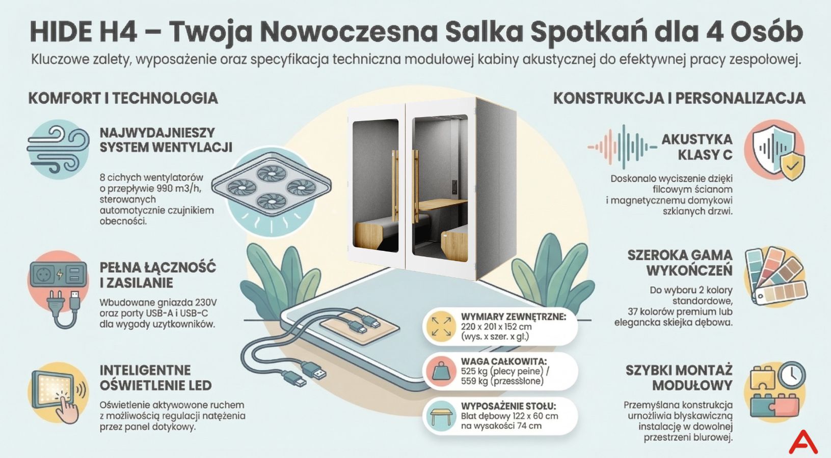 budka akustyczna Hide H4